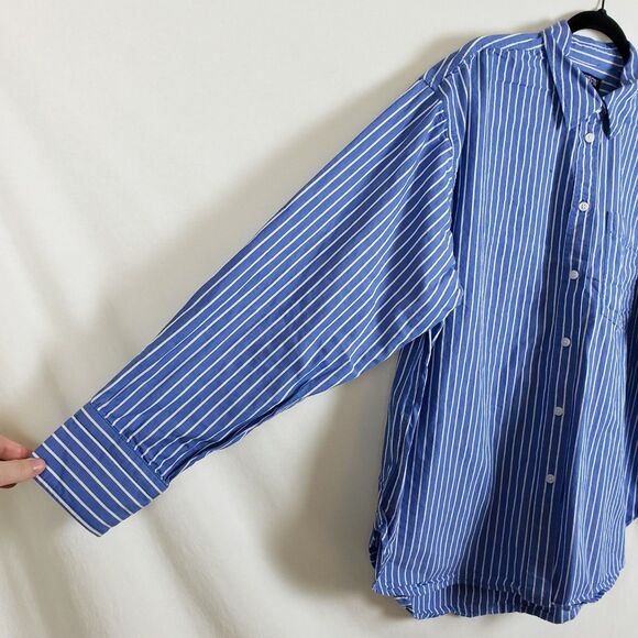 J.Crew Etienne Oversized Shirt Womens M Preppy Scandi Clean Girl Academia - Picture 2 of 10